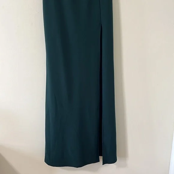 Windsor Kaia Strapless High Slit Formal Dress Hunter Green Size XL - Picture 5 of 11